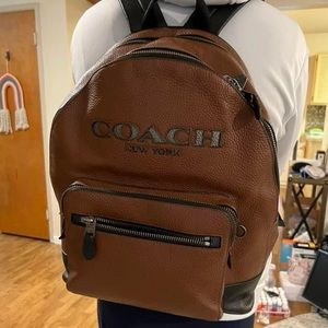 Coach Leather Backpack